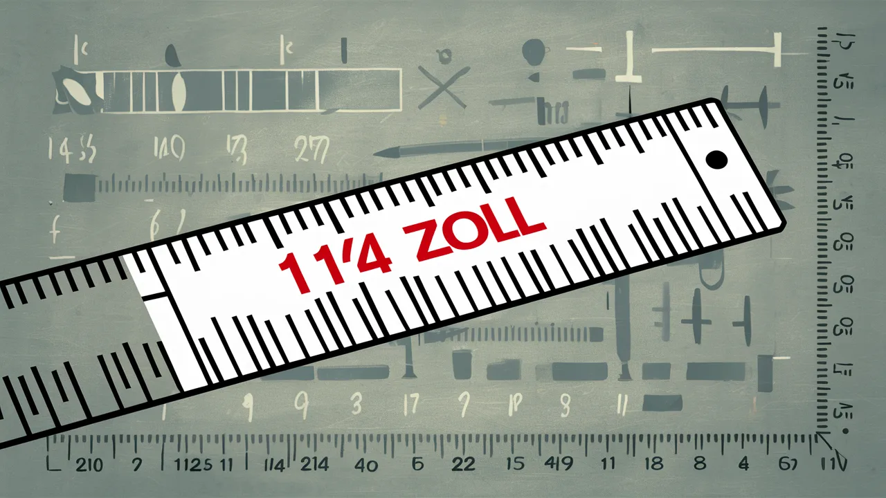 1 1/4 Zoll in mm